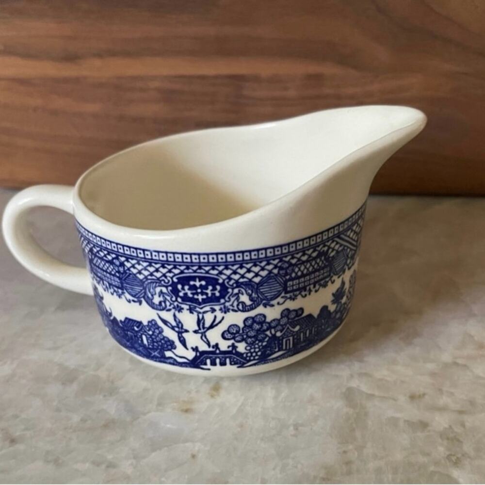 Royal China Blue Willow Ceramic Creamer
